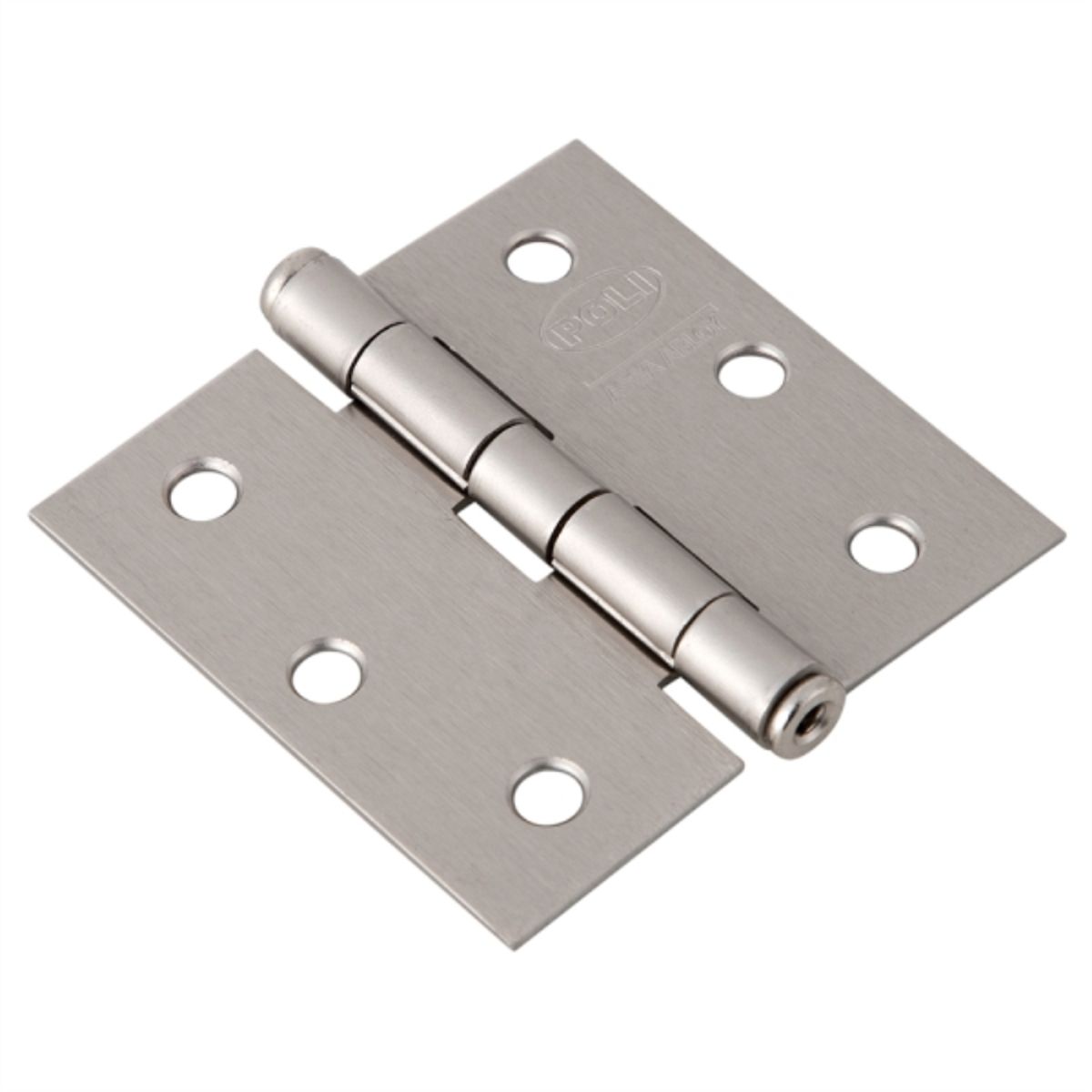 POLI - Bisagra poli 3x3 acero niquel satin 3un