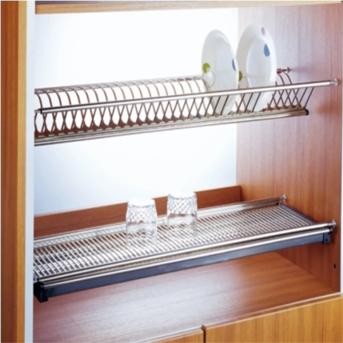 KUTZ - Escurreplatos con bandeja de acero inoxidable 90cm