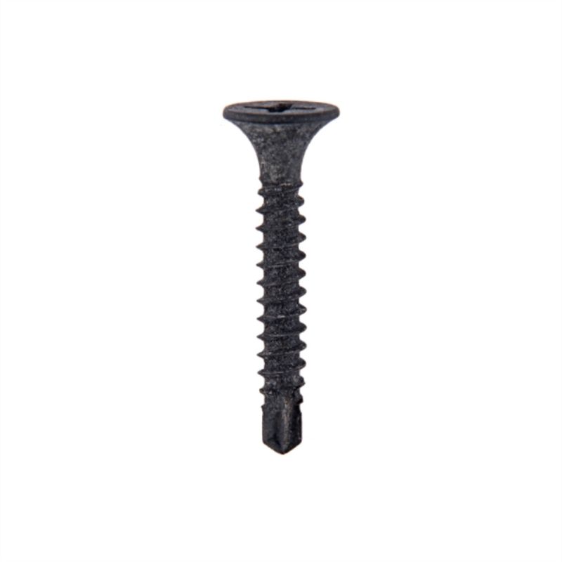 PATTA - Tornillo volcanita negro 1x6" punta broca 100uds