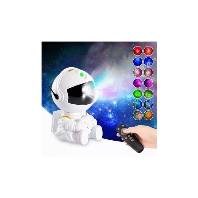 GENERICO - Lámpara Proyector Astronauta De Galaxia Luz Led De Mesa