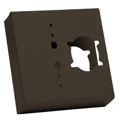 POLI - Caja para cerradura sobreponer negra