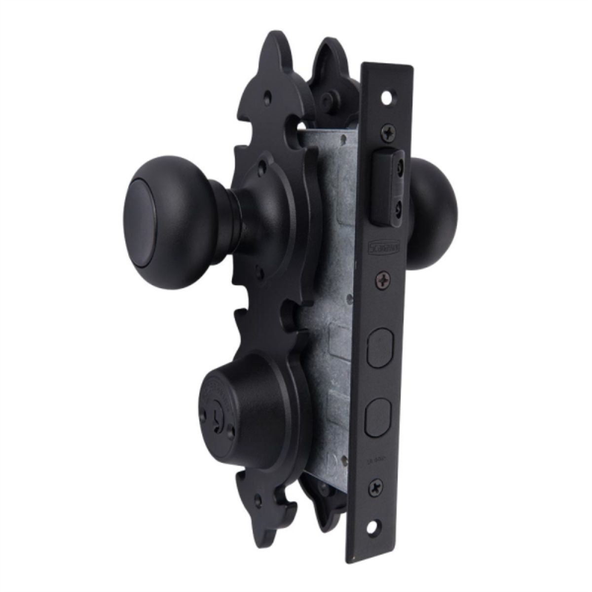 SCANAVINI - Cerradura embutida acceso negro colonial 6180-ZKL/ZKF