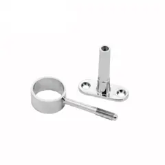 KUTZ - Soporte barra blanco metalico redondo central