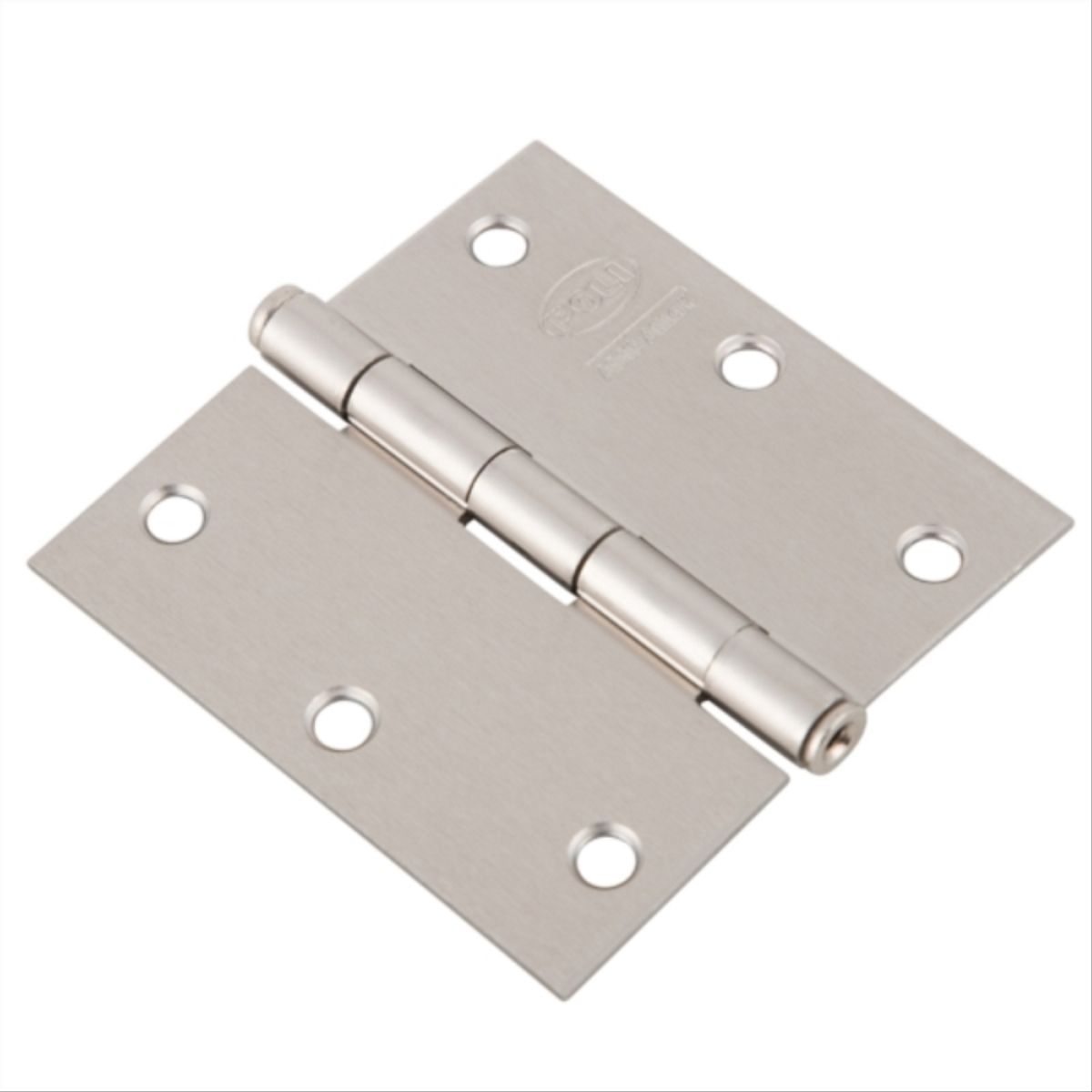 POLI - Bisagra poli 3.5x3.5 acero niquel satin 3un
