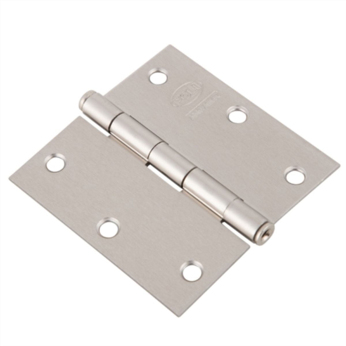 POLI - Bisagra poli 3.5x3.5 acero niquel satin 3un