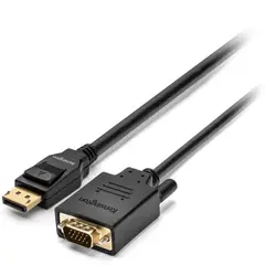 KENSINGTON - Cable DisplayPort a VGA Permite 1080p 1.8 Mts. -