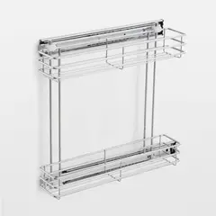 KUTZ - Especiero extraíble total para mueble 170mm cromado