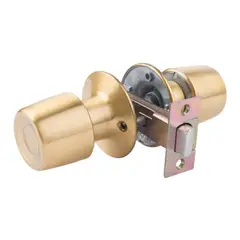 POLI - Cerradura pomo simple paso bronce satinado urbano 14002