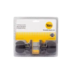YALE - Cerradura pomo acceso negro