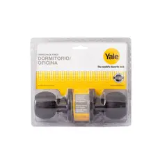 YALE - Cerradura pomo dormitorio/oficina negro