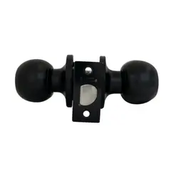 KUTZ - Cerradura pomo negra simple paso