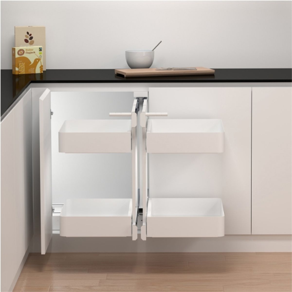 KUTZ - Esquinero magic corner para muebles 900mm blanco