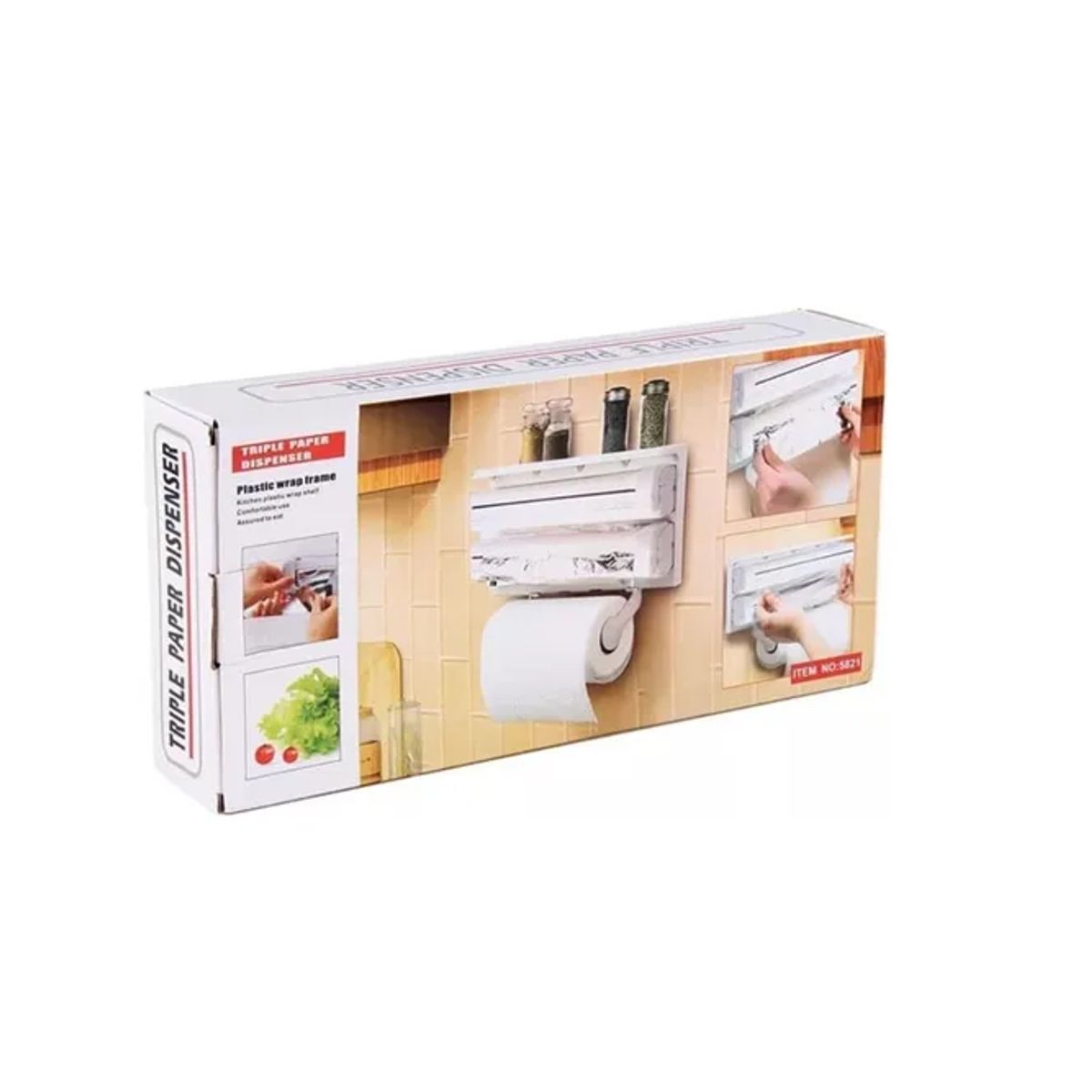 GENERICO - Dispesandor De Papel Cocina Corta Facil