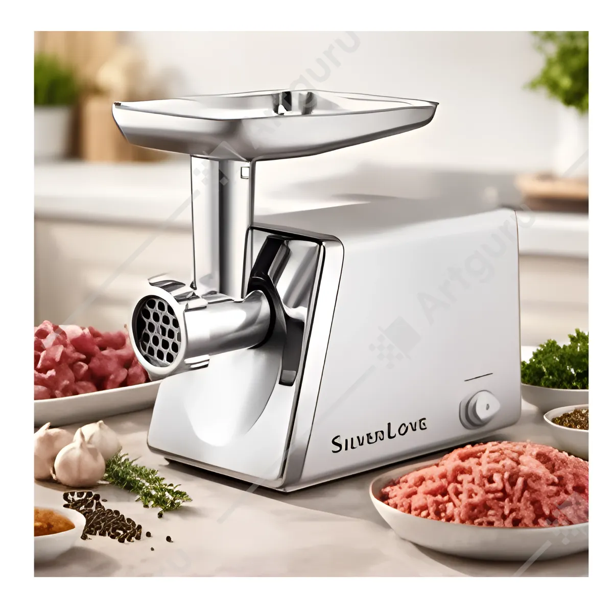 MOVI - Moledora de Carne Silver Love con Bandeja Inox