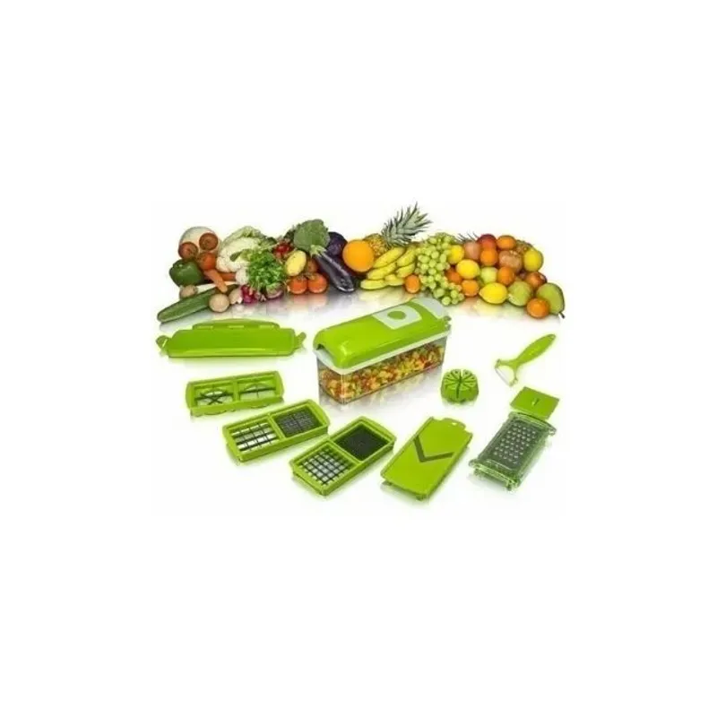 GENERICO - Picador De Verduras Frutas Rayador Aliments 5 En 1