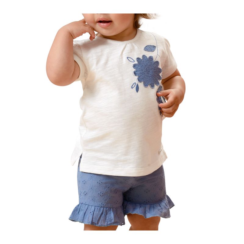 EXCEPTION - Conjunto Polera y Short Bebé Niña Exception