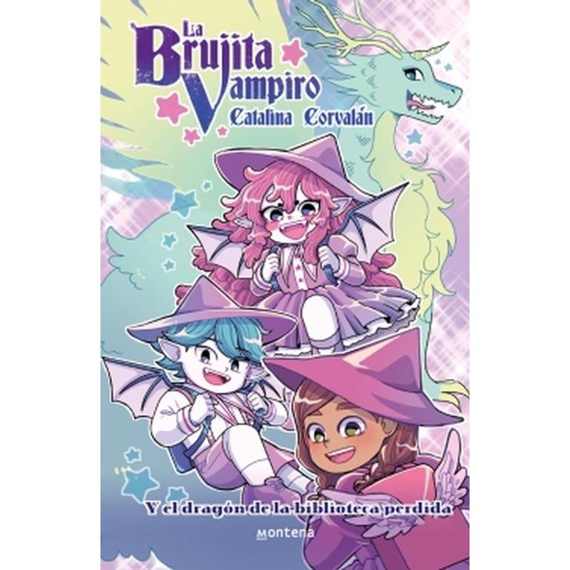 MONTENA - Libro La brujita vampiro yel dragón de la biblioteca perdida