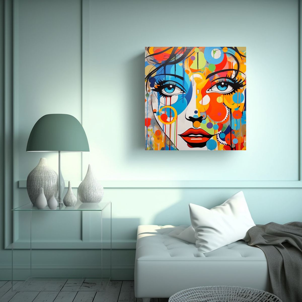 GENERICO - Pinturas Decorativas Abstractas Y Pop Art De Arte 100x100 Cm