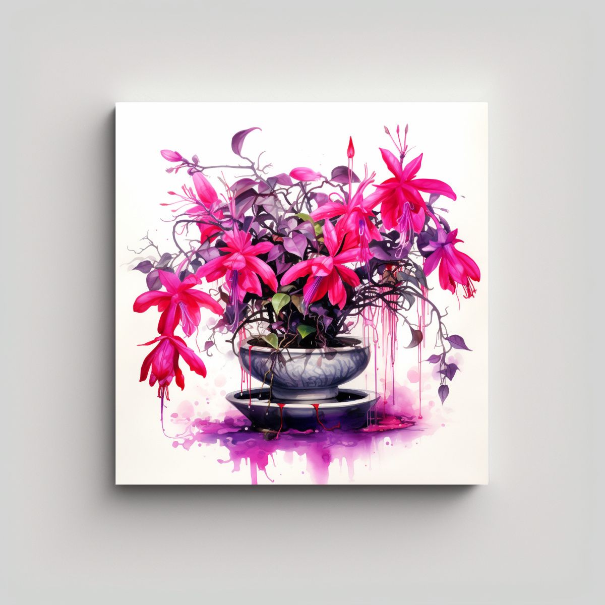 GENERICO - Pinturas Decorativas De Acuarela Combinación A 100x100 Cm