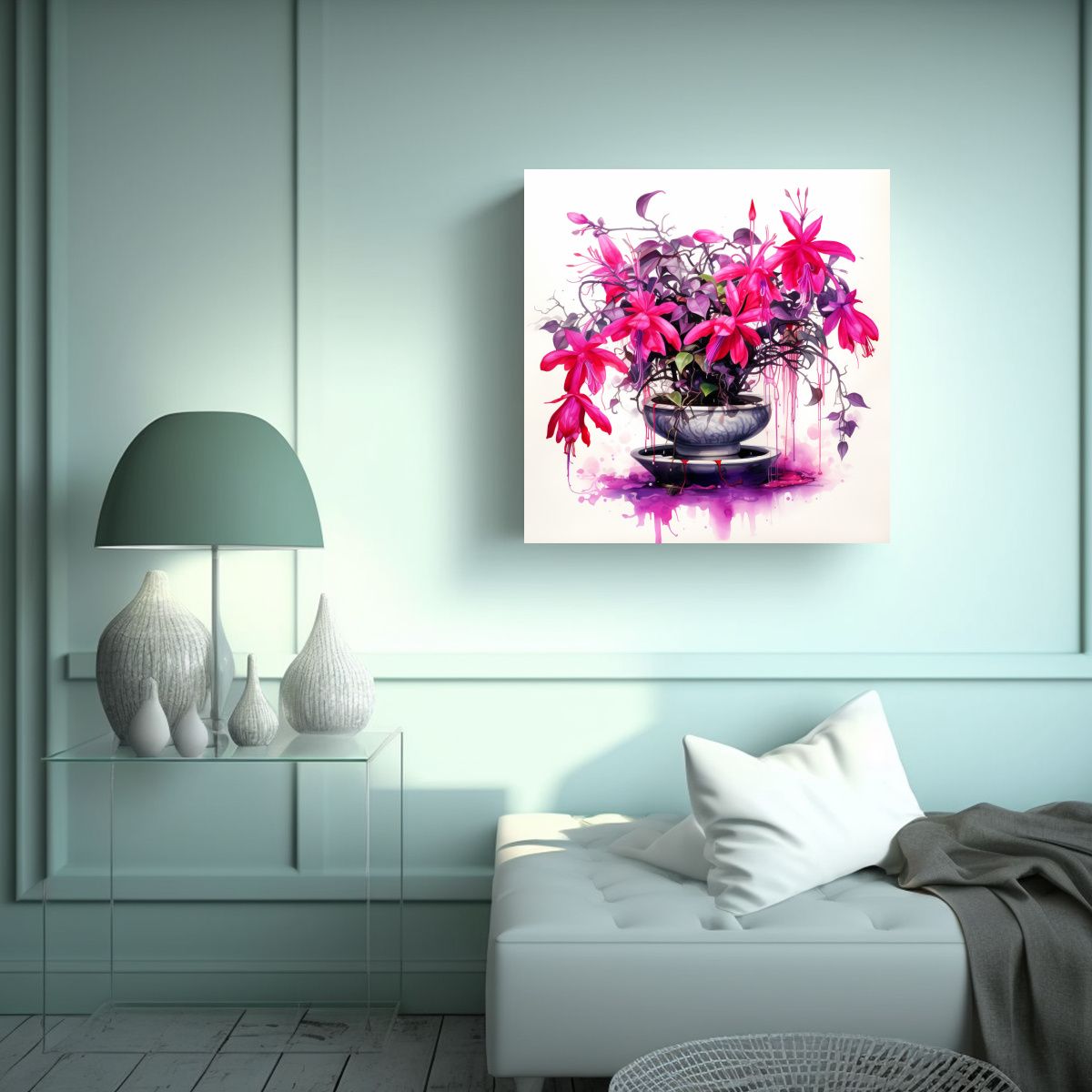 GENERICO - Pinturas Decorativas De Acuarela Combinación A 100x100 Cm