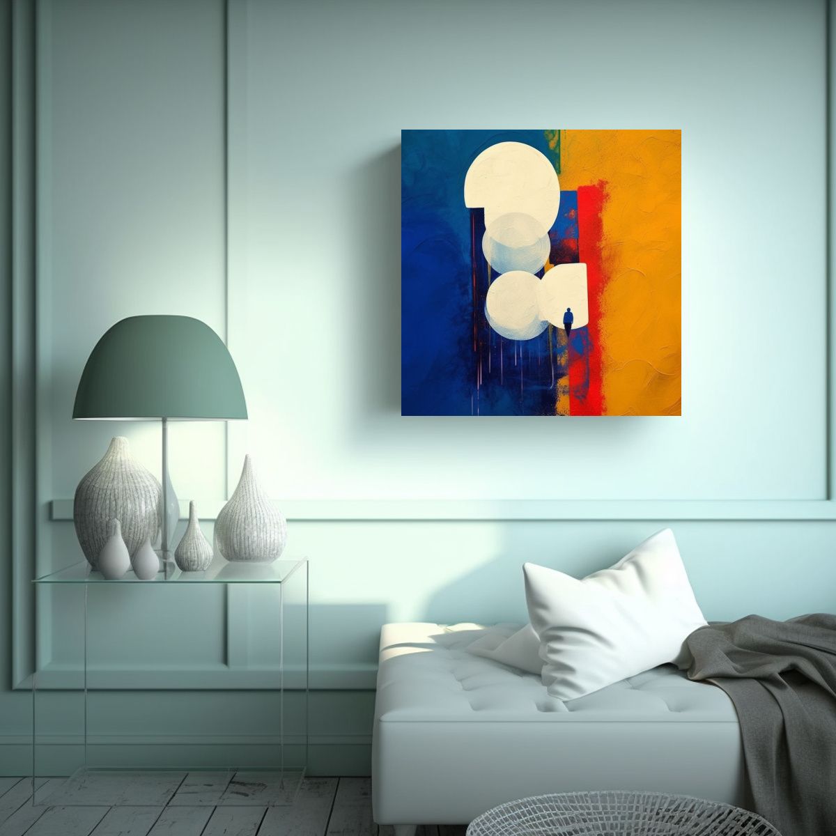 GENERICO - Composición Vanguardia Llamativo Sigue El Estilo 100x100 Cm