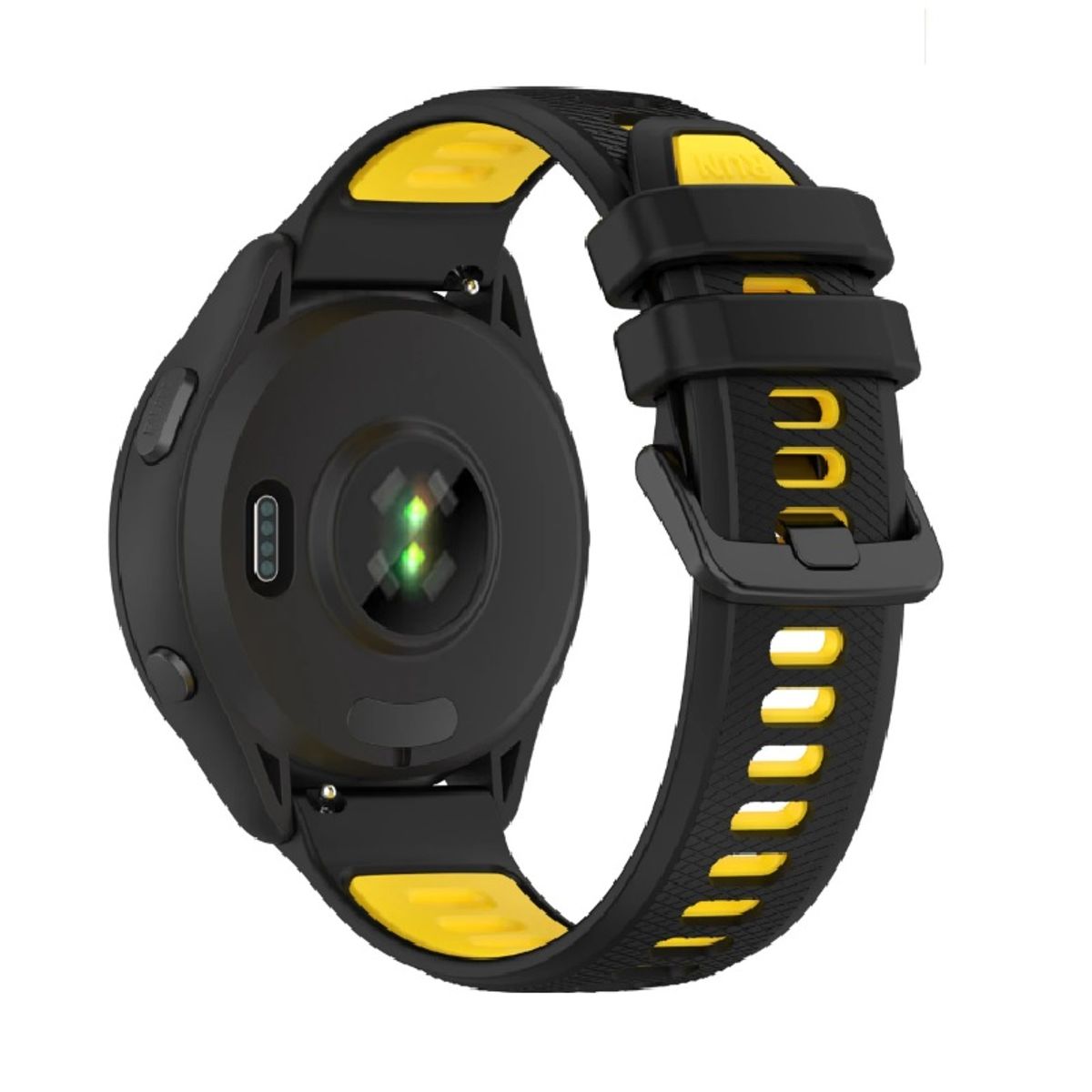 GENERICO - Correa Para Huawei Gt 4 / 5 41mm Silicona Negro Amarillo