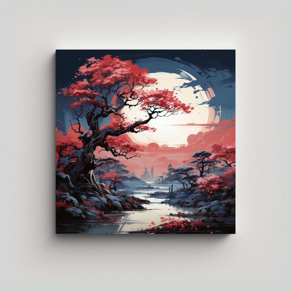 GENERICO - Pinturas Decorativas De Ambiente Neonoir Del Arte 100x100 Cm