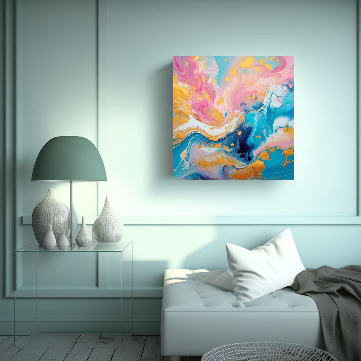 GENERICO - Pinturas Decorativas Arte Modernos En Tonos 100x100 Cm