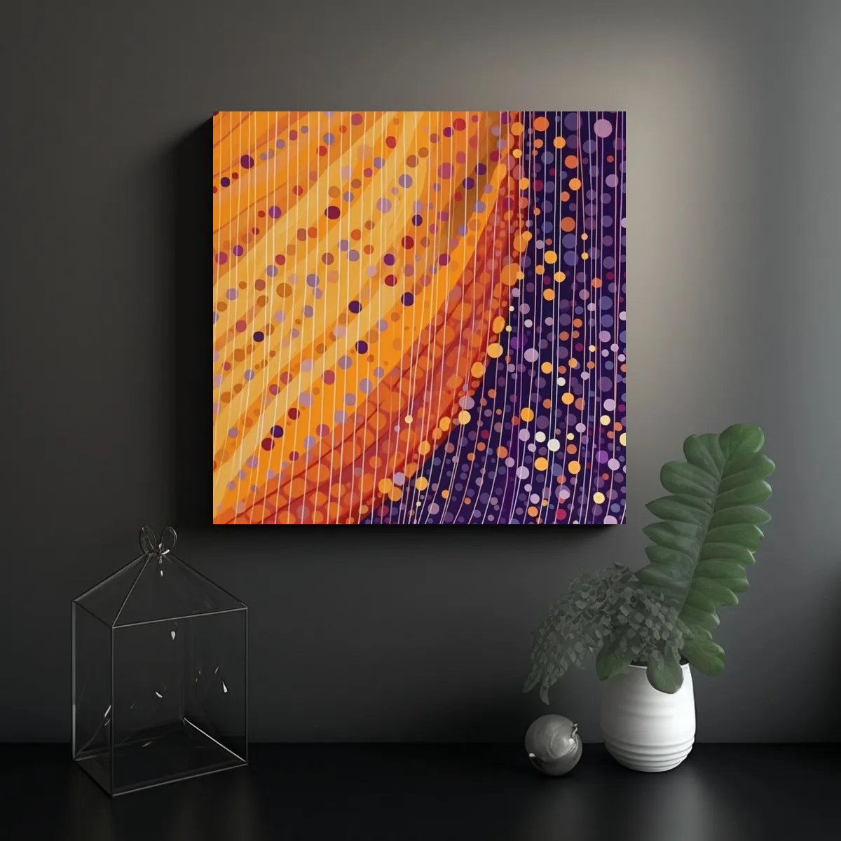 GENERICO - Pinturas Decorativas Con Combinación De Colores 100x100 Cm