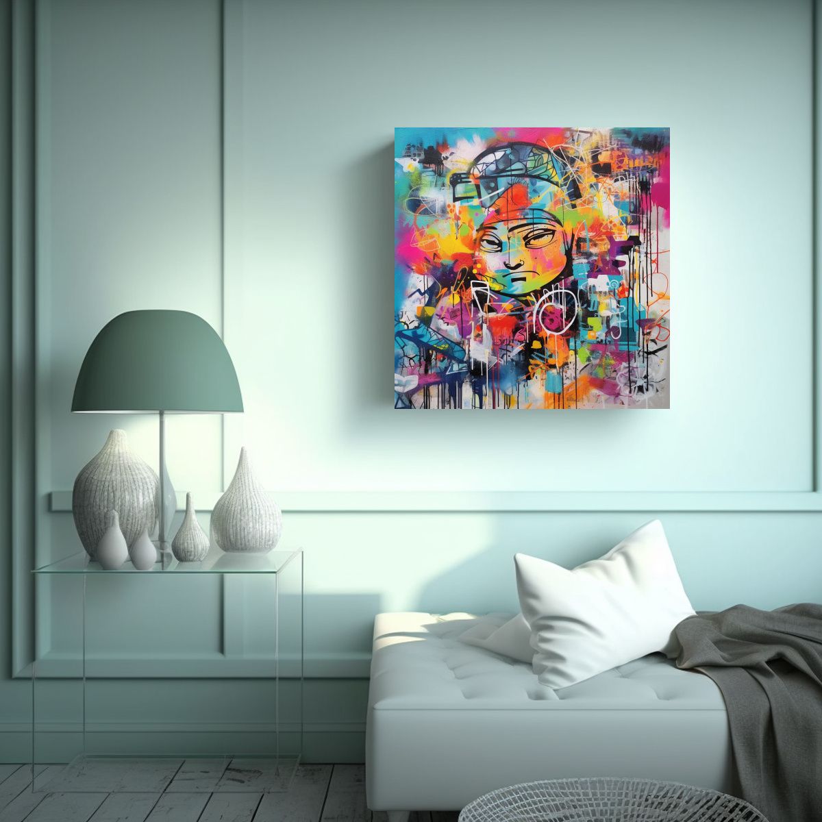 GENERICO - Pintura Contemporánea De Alta Calidad Con 100x100 Cm