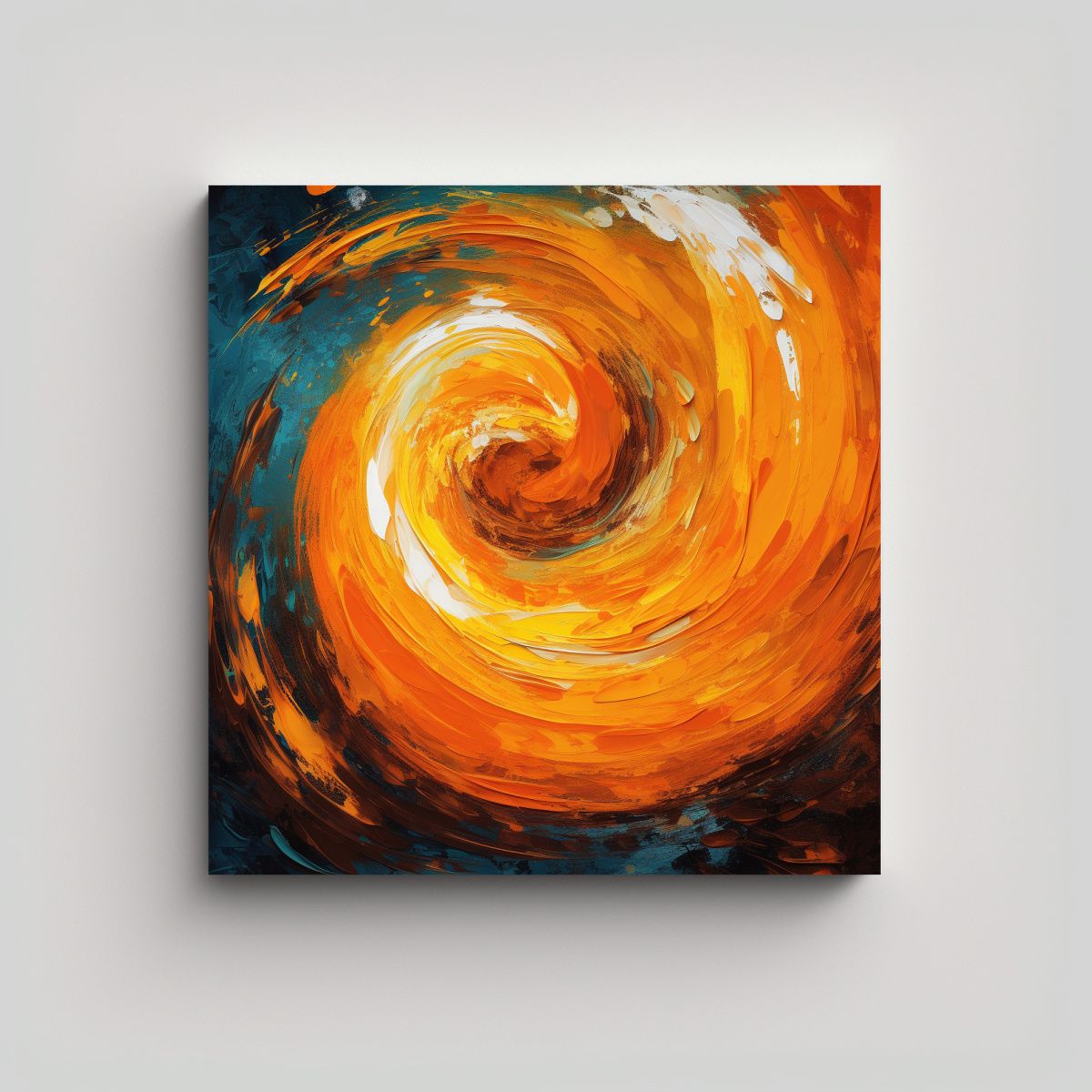 GENERICO - Cuadro Abstracto Arte Tema Colores Vibrantes 100x100 Cm