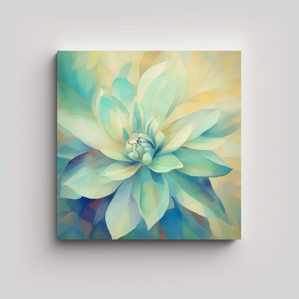 GENERICO - Cuadro Abstracto De Canva Representando El Autismo 100x100 Cm