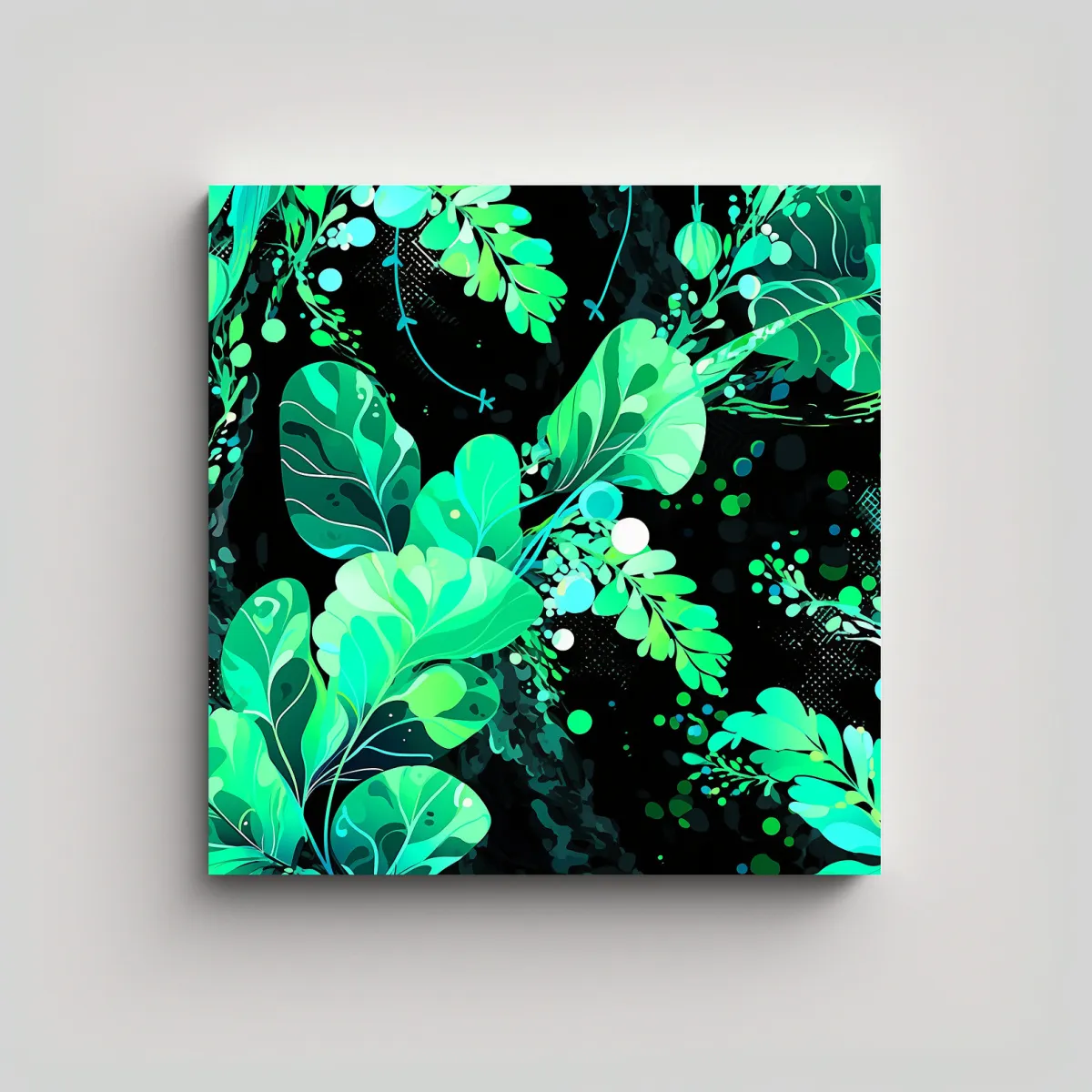 GENERICO - Tela Vanguardia Comedor Verde Y Turquesa 100x100 Cm