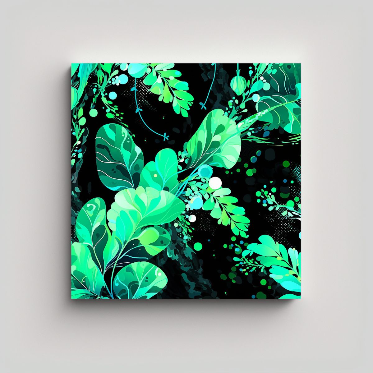 GENERICO - Tela Vanguardia Comedor Verde Y Turquesa 100x100 Cm