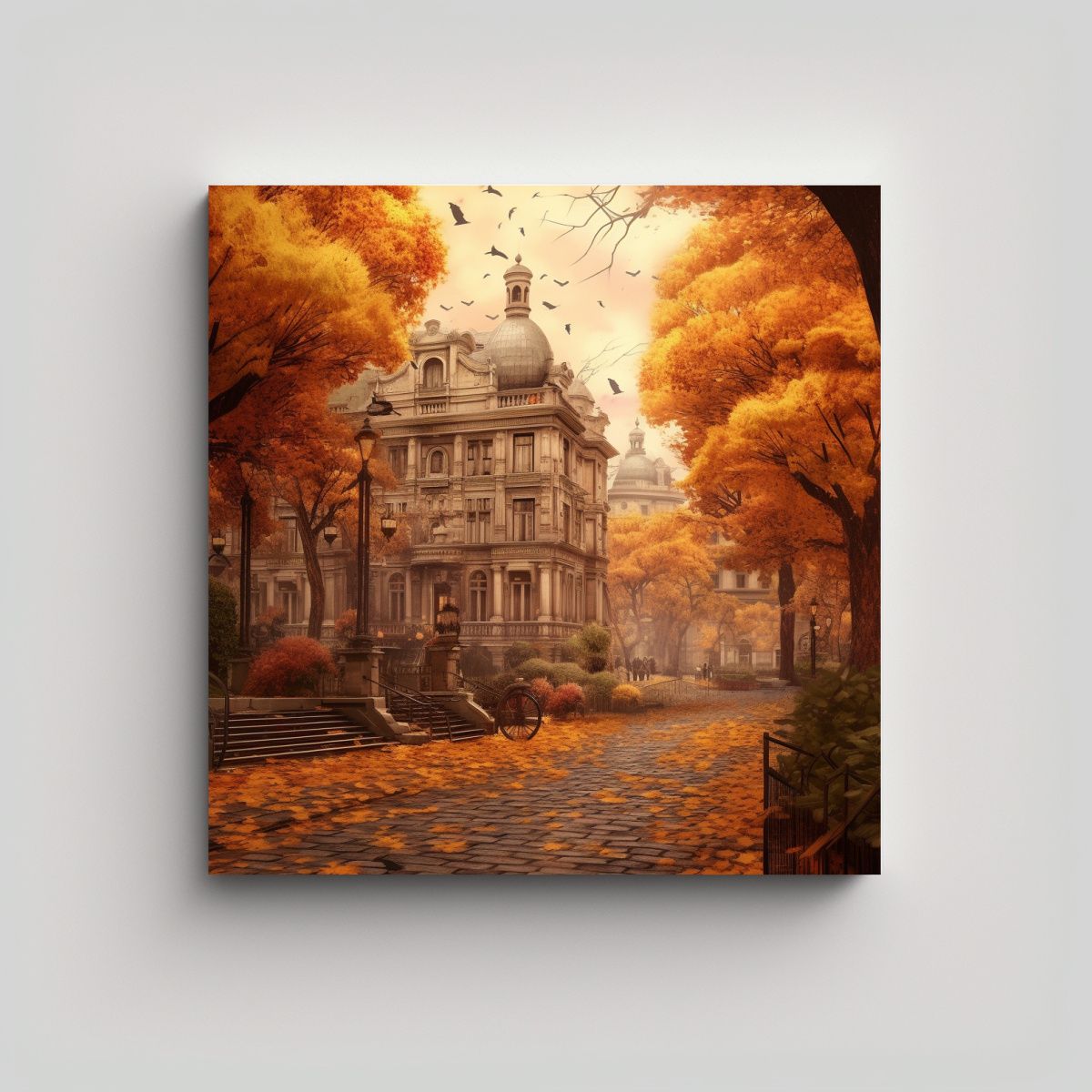 GENERICO - Cuadro Inspirador Para Oficina Hermosa Ciudad En 100x100 Cm