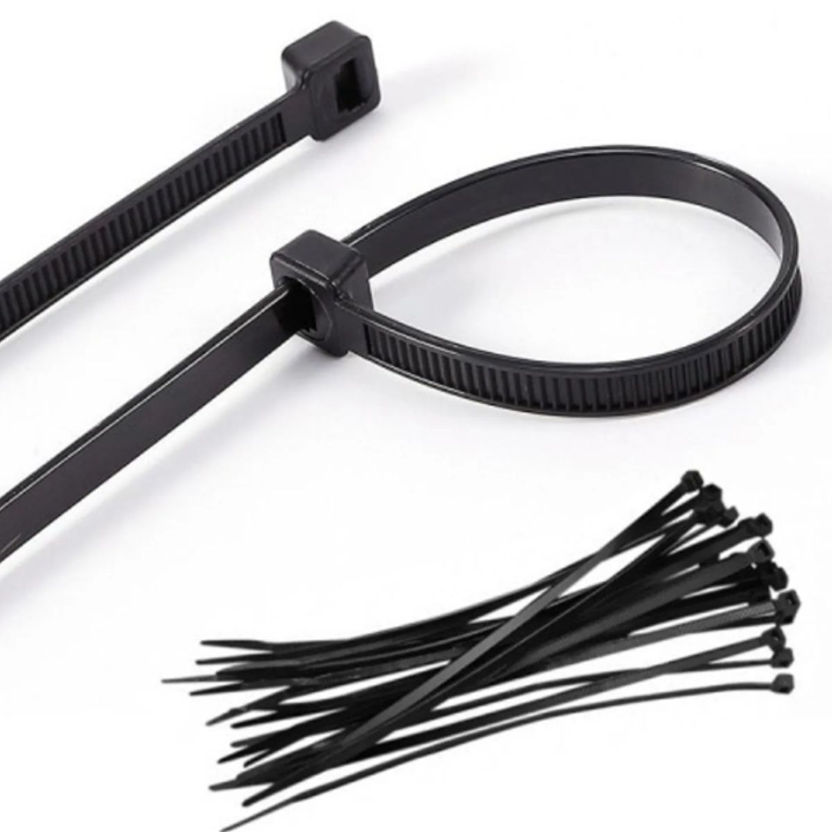 AMARRACABLES 12 pulg NEGRO (4.8 X 300MM) BL/100UN, marca GENERICO - Foto 2