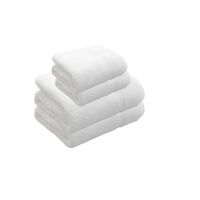 Set toalla sábana hotelera 4 piezas 600gr 100% algodón blancas