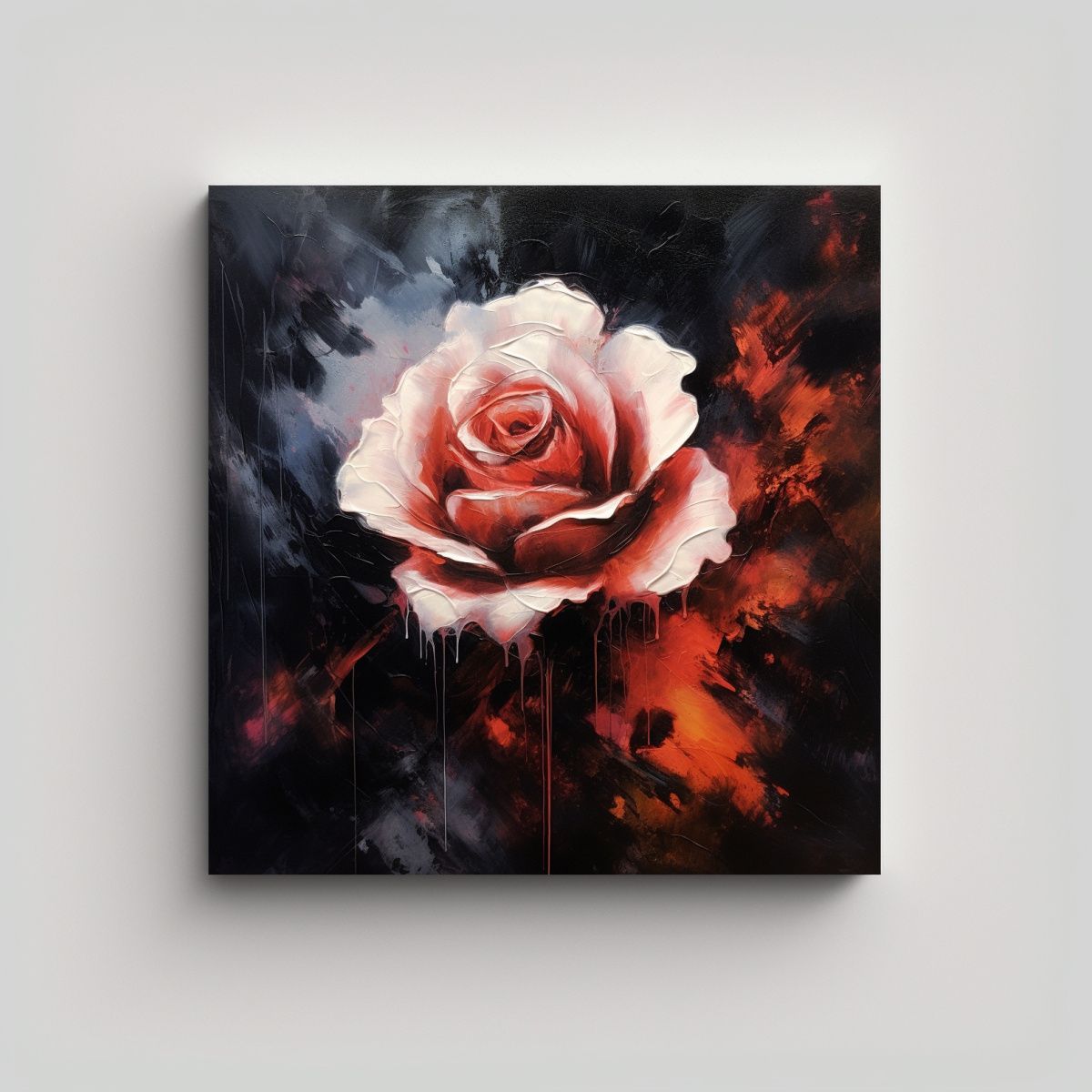 GENERICO - Pintura Abstracta En Bastidor De Madera Con 100x100 Cm