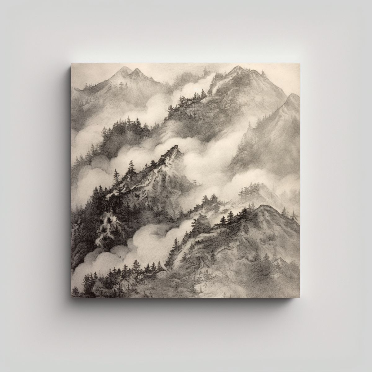 GENERICO - Pinturas Decorativas De Arte Estilo Galería 100x100 Cm