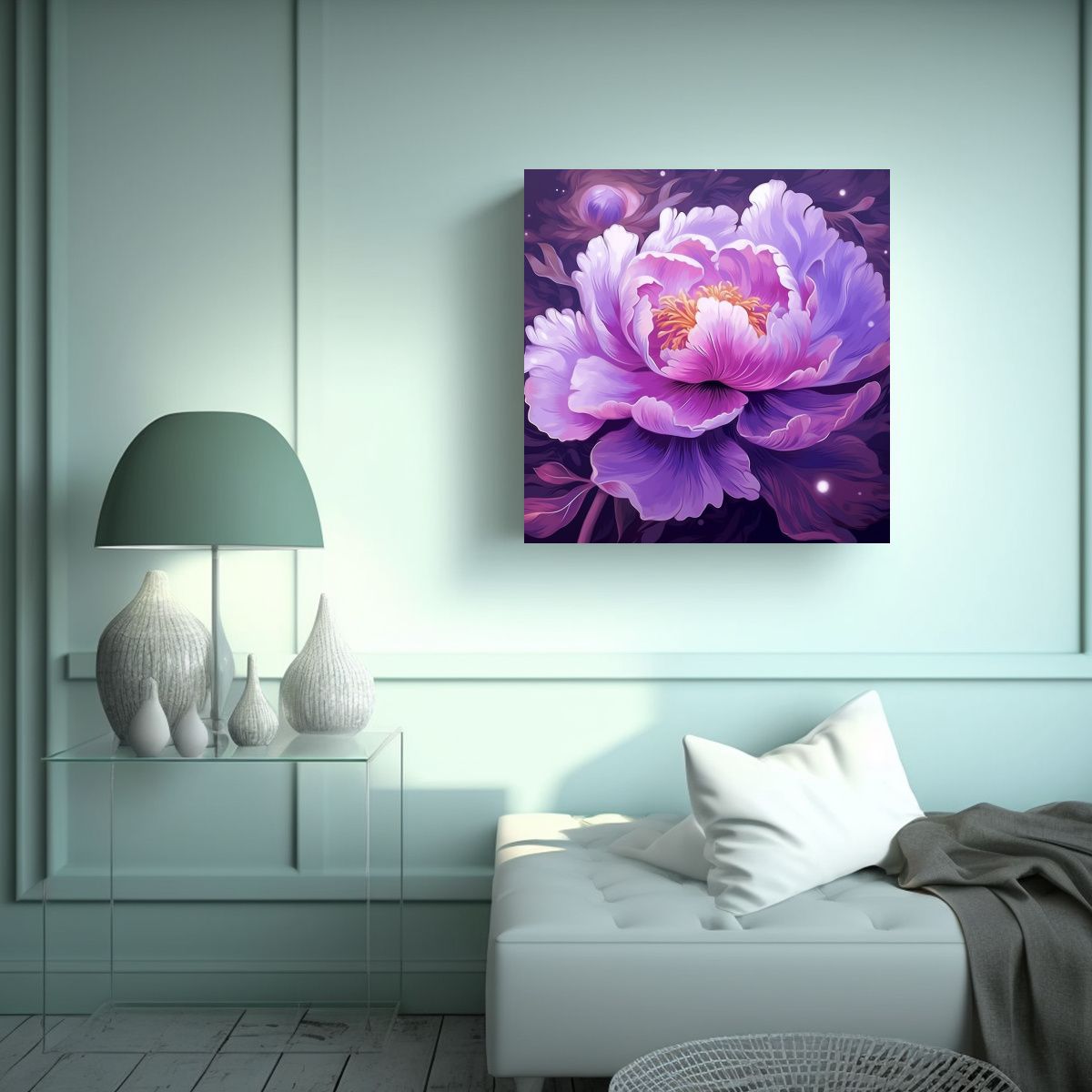 GENERICO - Composición De Figuras Tu Kit Paint-by-Num En 100x100 Cm