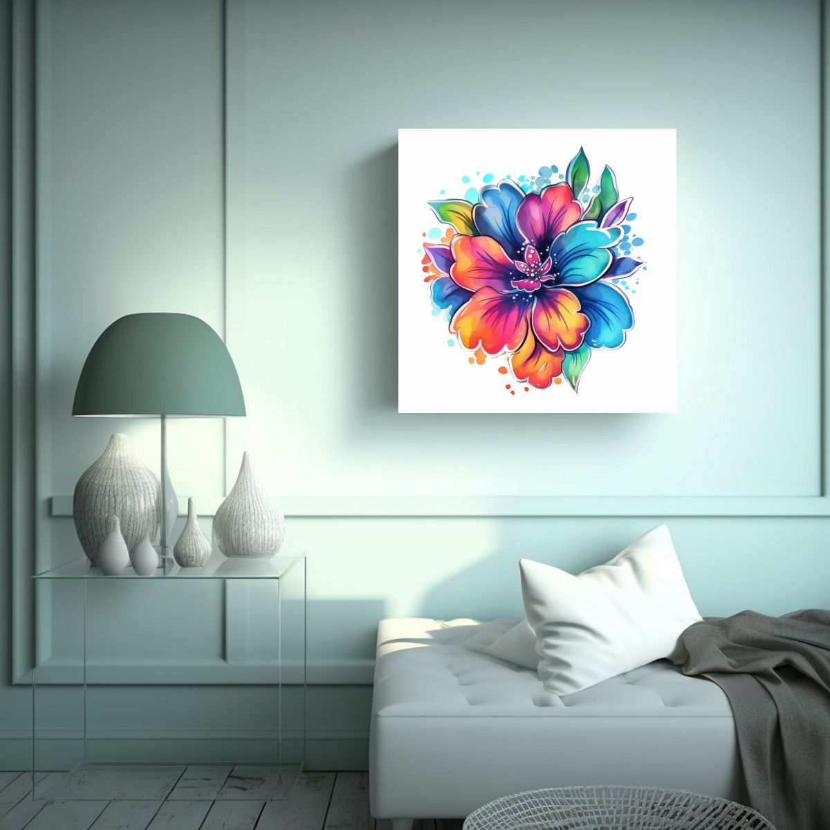 GENERICO - Cuadro De Diseño Fantástico Con Detalles De 100x100 Cm