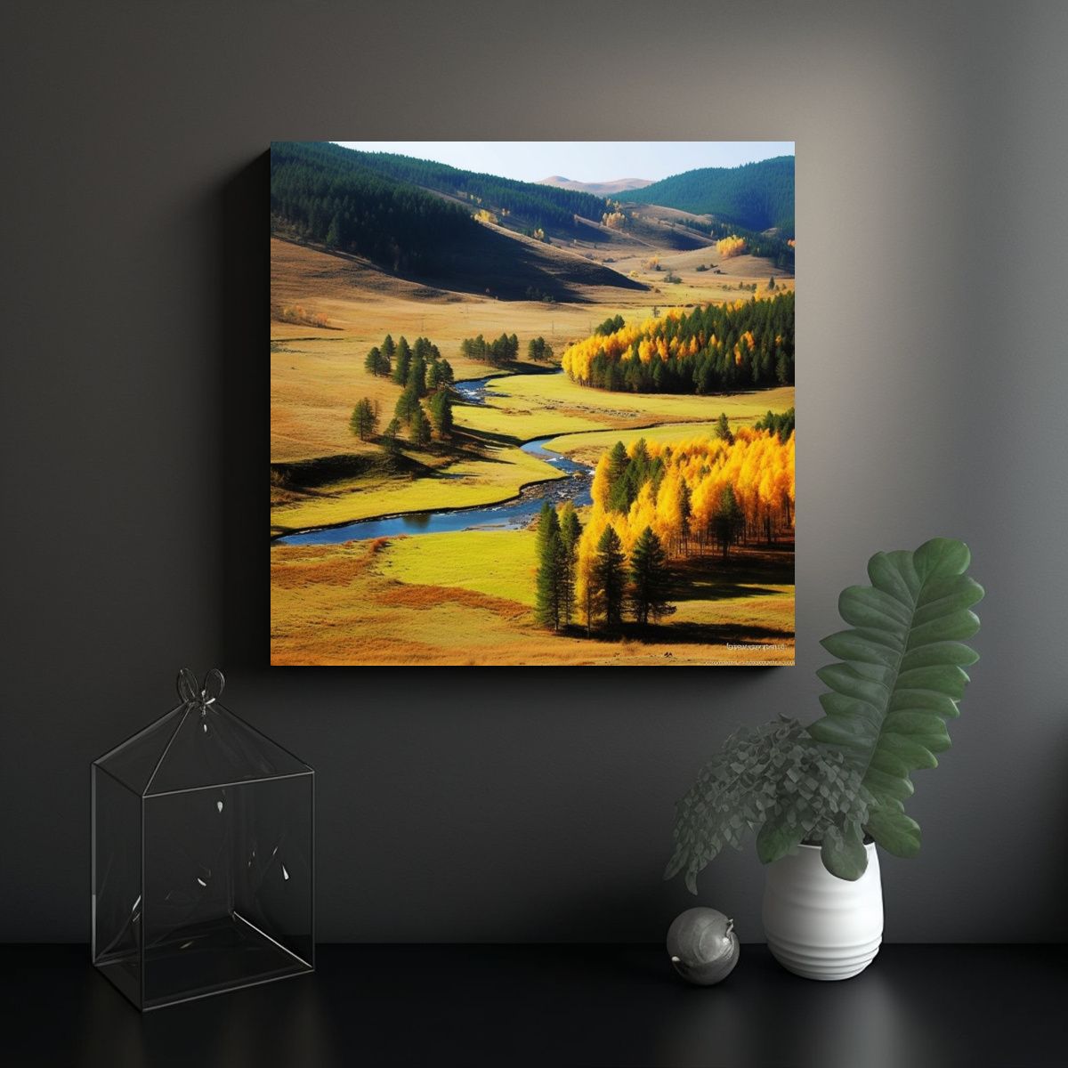 GENERICO - Pinturas Decorativas De Fantasía En Lienzo 100x100 Cm