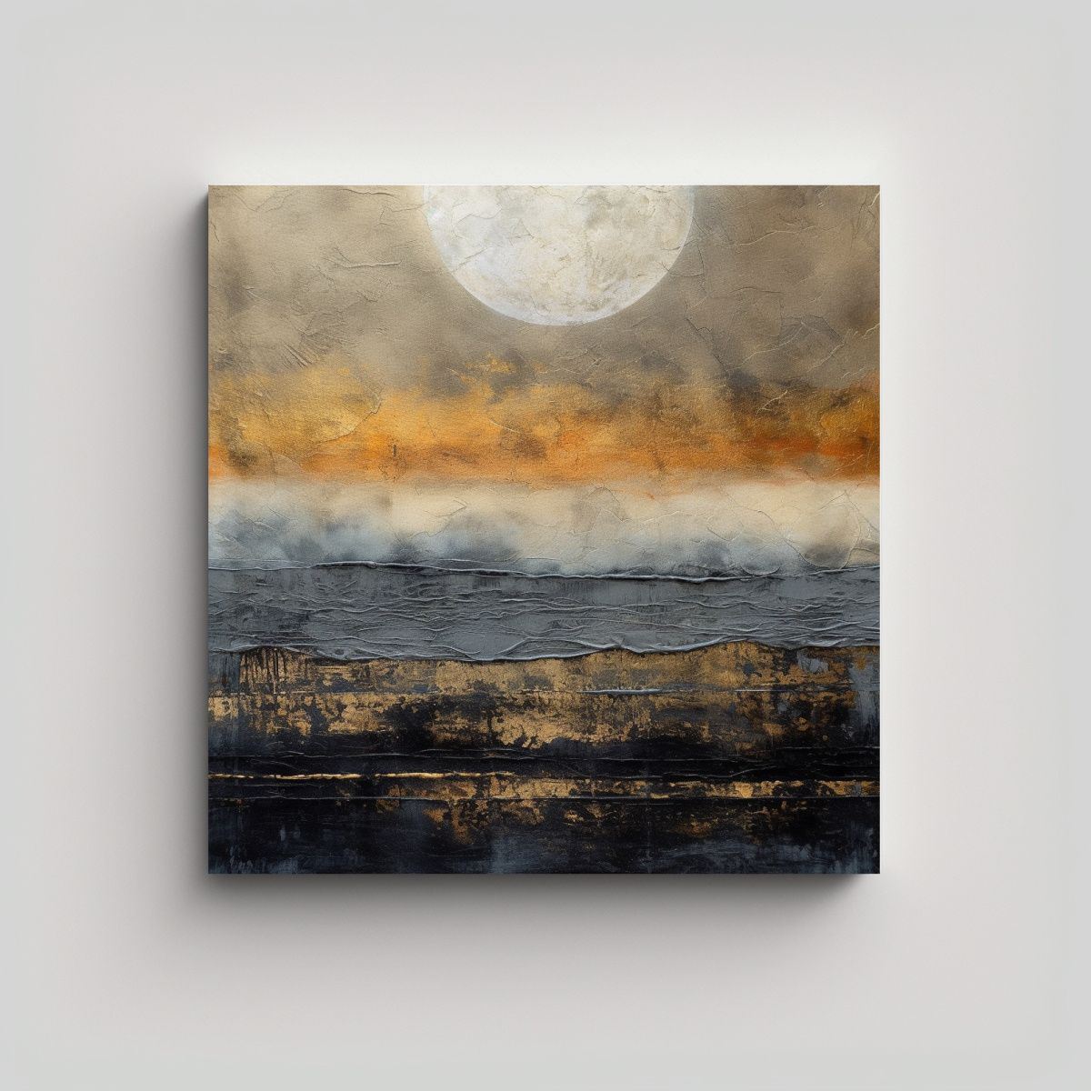 GENERICO - Pintura Abstracta Arte Patron Intensa Modernidad 100x100 Cm