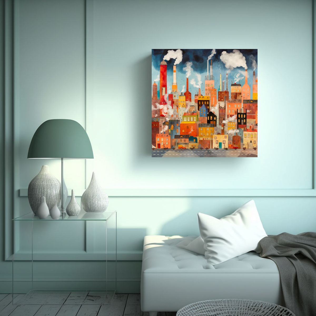 GENERICO - Cuadro Decorativo De Composición Creativa 100x100 Cm