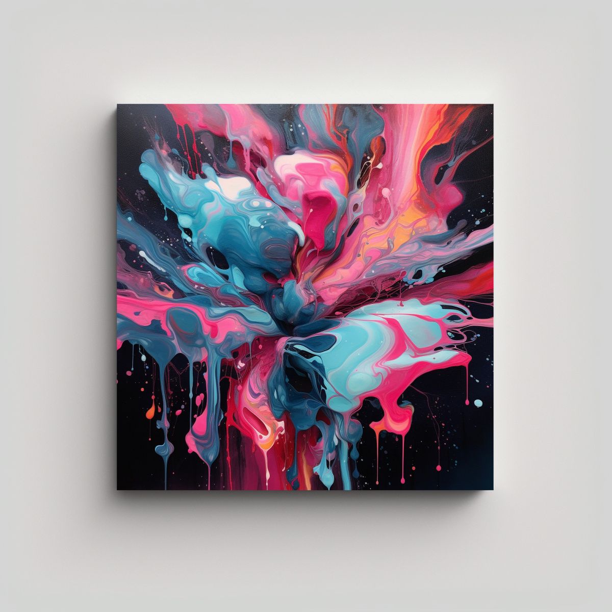 GENERICO - Pintura Decorativa Con Esquema De Colores 100x100 Cm