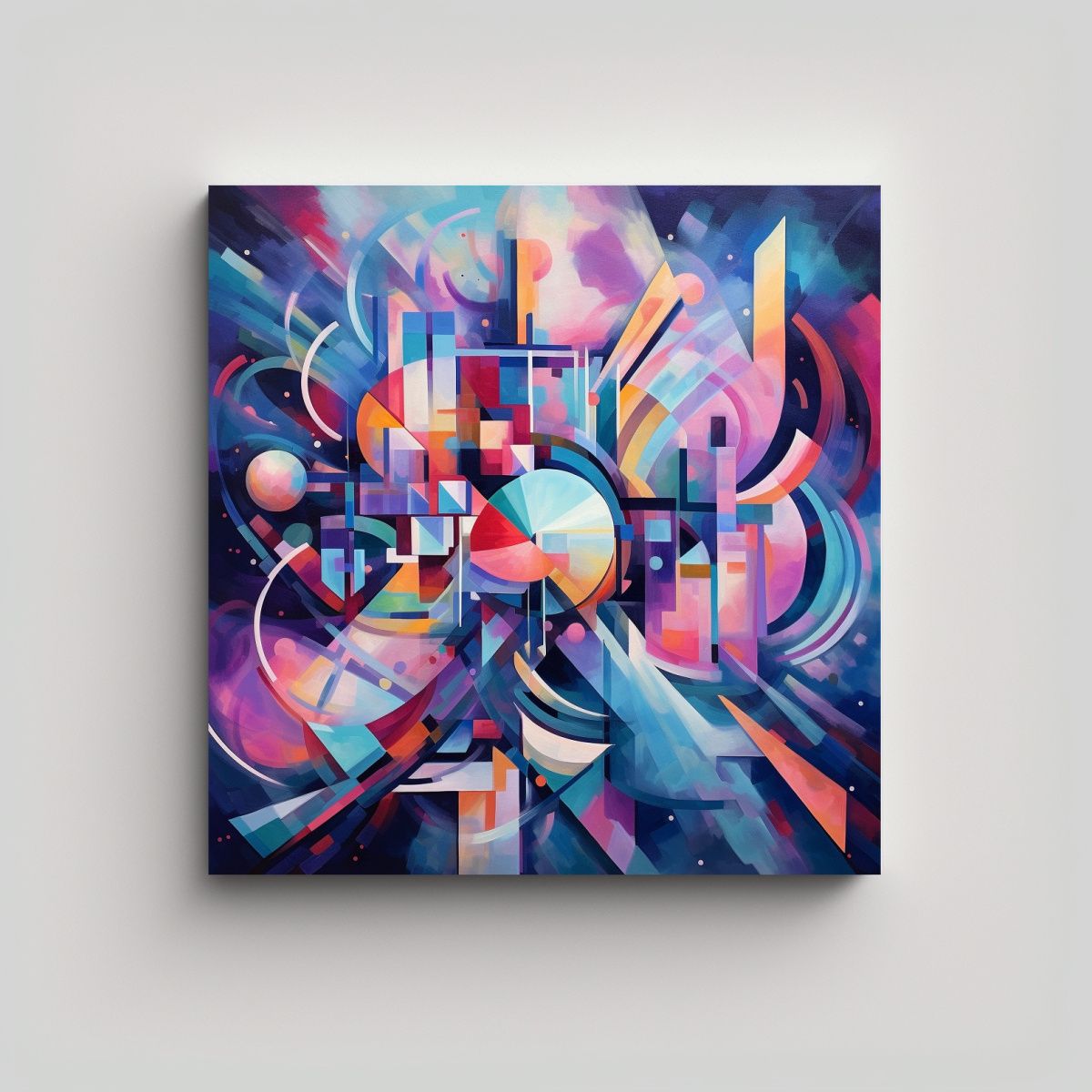 GENERICO - Cuadro Hermoso Abstracto Innovador Con Una 100x100 Cm