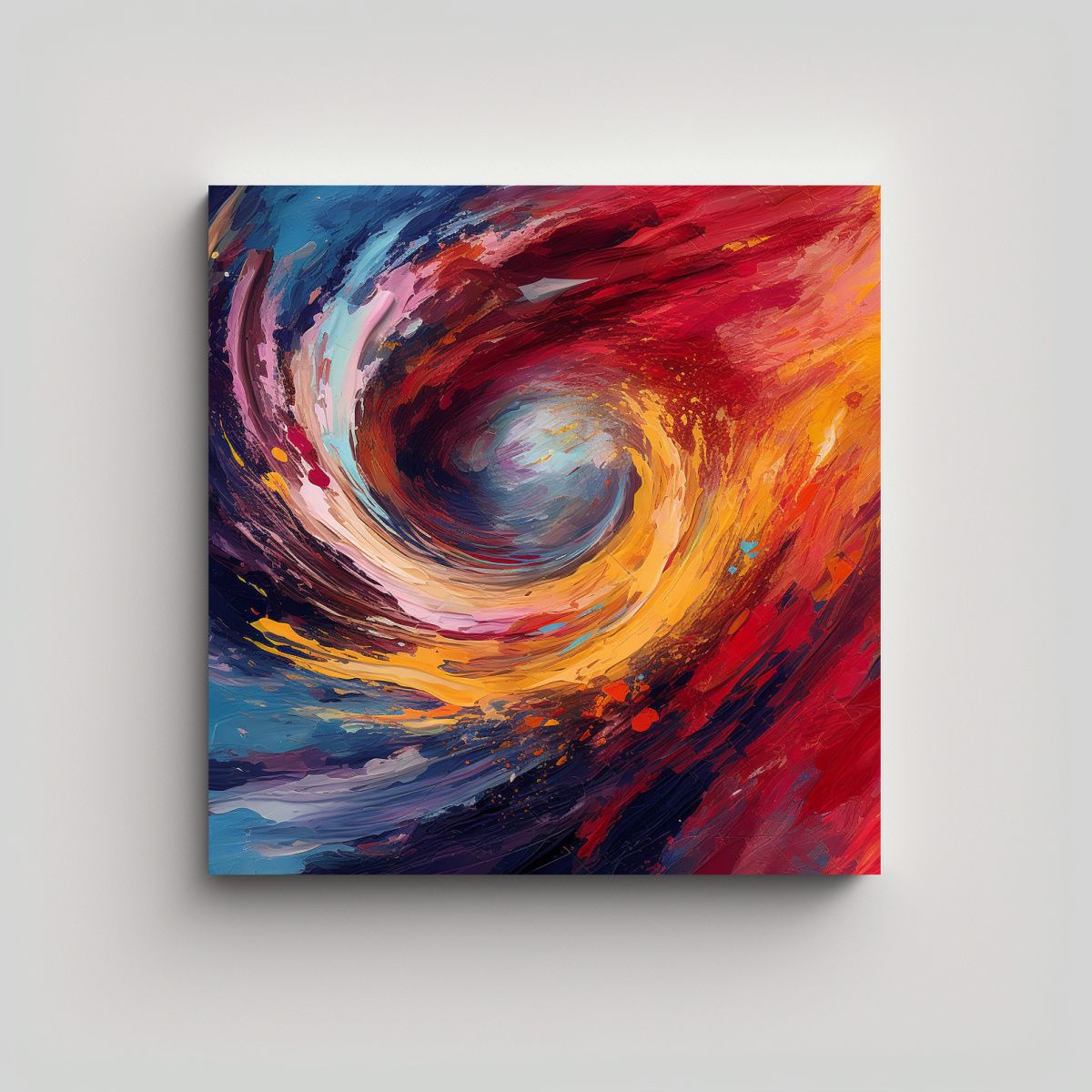 GENERICO - Lienzo Abstracto De Alta Calidad Con Bastidor De 100x100 Cm