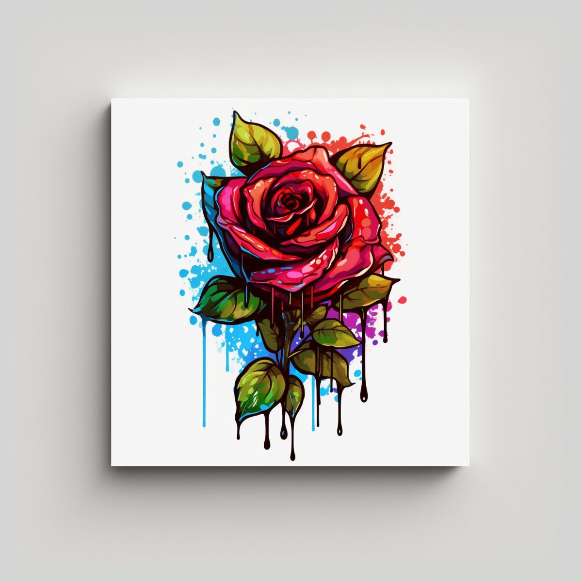 GENERICO - Arte Línea Viva Cuadro De Naturaleza En Tela Y 100x100 Cm