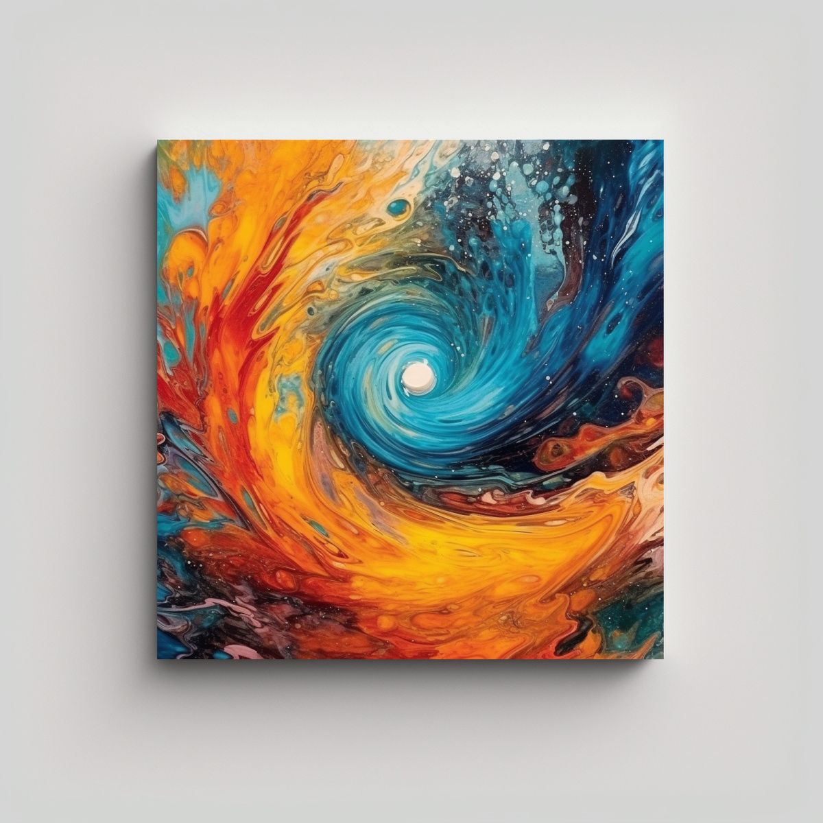 GENERICO - Cuadro Decorativo Abstracto Colorido 100x100 Cm