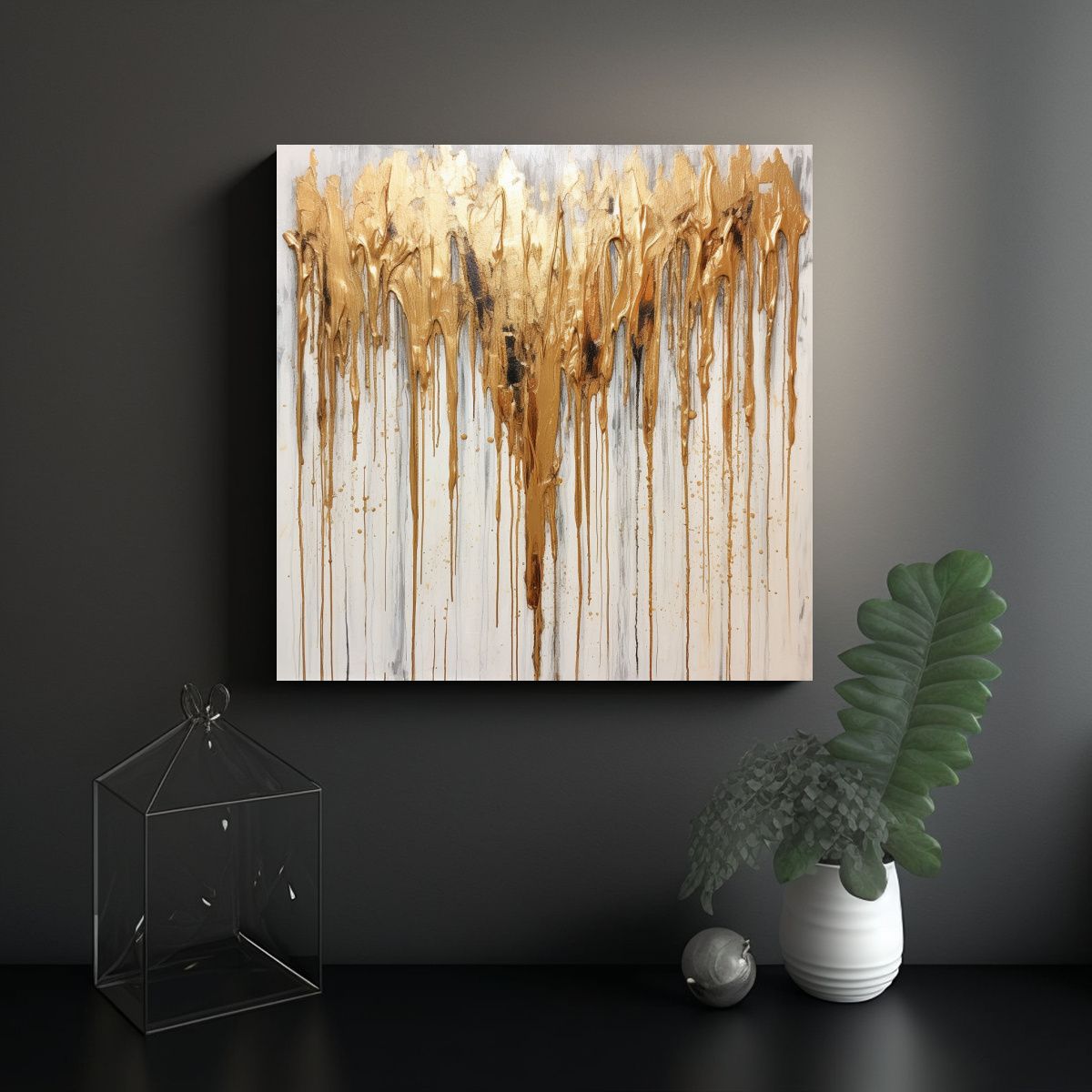 GENERICO - Cuadro Moderno Con Detalles Intrincados En 100x100 Cm